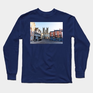 Lincoln Cathedral And Magna Carta From Castle Square Long Sleeve T-Shirt